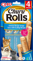 Przysmak dla kota Inaba Churu Rolls kurczak wrapy 4x10 g (8859387700773) - obraz 1
