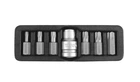 Набор отверточных насадок YATO Torx T25-T55 с переходником 1/2" 7 шт (YT-0416)