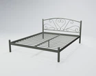 Кровать двухспальная KarissaDesign 120х200 темно-серый