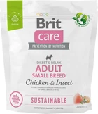 Корм для собак малых пород Brit Care Dog Sustainable Adult Small Breed с курицей и насекомыми