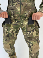 Тактичний осінній військовий комплект First ( Куртка + Штани ), Камуфляж: Мультикам, Розмір: L - зображення 10