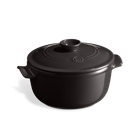 Кастрюля с крышкой Emile Henry Flame ceramic 2.5 л Charcoal (794525)