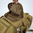 Рюкзак тактический штурмовой 45 л Oxford 1000D Койот - изображение 11