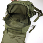 Рюкзак тактический штурмовой 45 л Oxford 1000D Олива - изображение 14