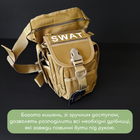 Тактична сумка на стегно SILVER KNIGHT Військова 28 х 27 см Нейлон Оксфорд 900D Хакі (TY-229) - зображення 7