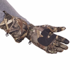 Перчатки для охоты и рыбалки с отстегивающимися пальцами SP-Sport BC-9242 размер L Камуфляж Лес - изображение 5