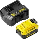 Зарядное устройство и 1 аккумулятор Stanley FATMAX SFMCB14M1