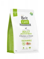 Корм для собак средних пород Brit Care Dog Sustainable Adult Medium Breed с курицей и насекомыми
