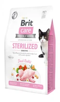 Сухий корм для кішок Brit Care Cat GF Sterilized Sensitive для стерилізованих з чутливим травленням з кроликом