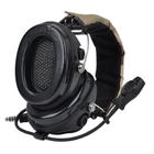 Навушники активні з мікрофоном PROTAC VII Black + кріплення на шолом Чебурашка (15182pr) - зображення 5