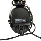 Навушники активні з мікрофоном PROTAC VII Black + кріплення на шолом Чебурашка (15182pr) - зображення 7