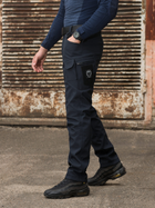 Тактические штаны утепленные BEZET Softshell Байрактар 9510 S Синие (ROZ6400181699) - изображение 4