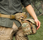 Военная набедренная сумка тактическая Multicam на пояс армейская сумка на бедро, ногу мультикам - изображение 9
