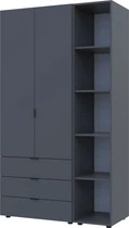 Комплект Doros Гелар с этажеркой 2 ДСП 115.7 х 49.5 х 203.4 см Графит (42005054)
