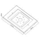 Тримач для планшета настінний з фіксатором Maclean MC-907W White (5902211121206) - зображення 4
