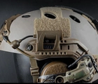 Фонарь на шлем каску для военных (ИК свет, белый, красный, зеленый) LT-09 Койот (151660) - изображение 11