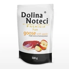 Вологий корм Dolina Noteci Pure для собак з алергією з гускою і яблуком