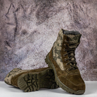 Тактические зимние кожаные берцы с овчинным мехом, тактическая обувь цвет хаки 38 - изображение 1