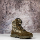Тактические зимние кожаные берцы с овчинным мехом, тактическая обувь цвет хаки 38 - изображение 2