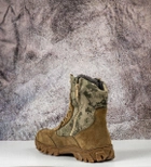 Тактические зимние кожаные берцы с овчинным мехом, тактическая обувь цвет койот 37 - изображение 7