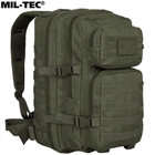 Тактический рюкзак 36 л Олива MIL-TEC Assault 36L Olive с системой MOLLE Военный рюкзак Водоотталкивающий - изображение 3