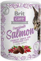 Ласощі для котів Brit Care Cat Snack Superfruits Salmon 100 g (8595602521449)