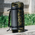 Тактична сумка-баул 100л армійська Оксфорд Камуфляж з кріпленням для каремату та саперної лопати. - зображення 6
