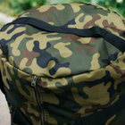 Тактична сумка-баул 120л армійська Оксфорд Камуфляж з кріпленням для каремату та саперної лопати. - зображення 6