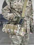 Тактическая сумка подсумок на пояс Tactic нагрудная сумка через плечо 5 л Мультикам (104-multic) - изображение 3