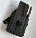 Тактический подсумок для телефона Tactic поясная сумка для документов Mini Warrior Черная (001-black) - изображение 5