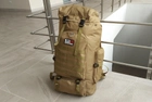 Тактический военный рюкзак для походов Tactic большой армейский рюкзак на 70 литров Койот (ta70-coyote) - изображение 3