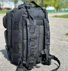 Тактический рюкзак штурмовой Tactic военный рюкзак на 25 литров Черный (ta25-black) - изображение 2