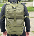 Тактический рюкзак штурмовой Tactic военный рюкзак на 40 литров Олива (Ta40-olive) - изображение 4