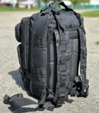 Тактичний рюкзак штурмовий Tactic військовий рюкзак на 25 літрів Чорний (ta25-black) - зображення 7
