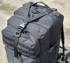 Тактичний рюкзак штурмовий Tactic військовий рюкзак на 40 літрів Чорний (Ta40-black) - зображення 4