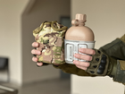 Військова фляга з котелком у чохлі Tactic набір фляга 1 літр та котелок 650 мл Мультикам (flask-multic) - зображення 3
