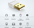 Adapter Orico Bluetooth 5.0 USB-A biały (BTA-508-WH-BP) - obraz 10