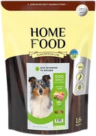 Сухой корм Home Food для активных собак средних пород ягненок с уткой и яблоками