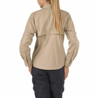 Женская рубашка 5.11 Women's TACLITE Pro Long Sleeve Shirt 5.11 Tactical TDU Khaki, S (Хаки) Тактическая - изображение 2