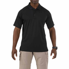 Футболка поло 5.11 Performance Polo - Short Sleeve Synthetic Knit 5.11 Tactical Black XL (Черный) Тактическая - изображение 1