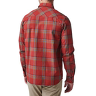 Сорочка 5.11 Tactical Gunner Plaid Long Sleeve Shirt 5.11 Tactical Red Bourbon Plaid, 2XL (Червоний бурбон) - зображення 2