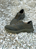Літні шкіряні тактичні кросівки Побратим -12 з Гербом, Олива, розмір 42 - зображення 4
