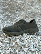 Літні шкіряні тактичні кросівки Побратим -12 з Гербом, Олива, розмір 37 - зображення 7