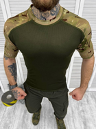 Тактична футболка Побратим 2, CoolMax, Олива+Мультикам, розмір M - зображення 3