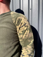 Тактический мужской флисовый свитер Олива-пиксель 4XL (Kali) - изображение 4