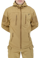 Тактическая куртка Eagle Soft Shell JA-01-0 с флисом Песок (Койот) 4XL - изображение 3