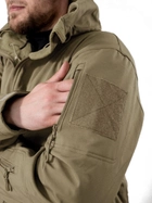 Тактическая демисезонная куртка Eagle Soft Shell JA-23 на флисе Green Olive 2XL - изображение 9