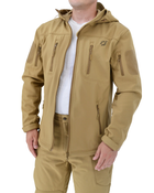 Тактическая куртка Eagle Soft Shell JA-01-0 с флисом Песок (Койот) XL - изображение 5