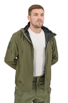 Легкая тактическая летняя куртка (ветровка, парка) с капюшоном Warrior Wear JA-24 Olive Green 2XL - изображение 6