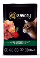 Влажный корм Savory Adult для кошек с ягнёнком и свеклой 85 г